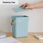 Blue Small Kitchen Compost Bin with Lid