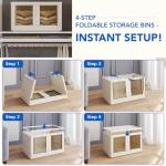 Stackable Storage Bins with Lids - 2 Pack