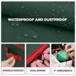 Christmas Ornament Storage Bin with Adjustable Dividers