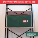 Christmas Ornament Storage Bin with Adjustable Dividers