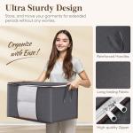 Lifewit 6 Pack 60L Foldable Storage Bins