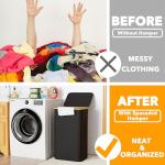 Large 110L Collapsible Laundry Hamper with Lid