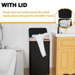 Large 110L Collapsible Laundry Hamper with Lid