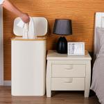 Efluky Slim Laundry Basket with Lid and Bag