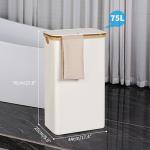 Efluky Slim Laundry Basket with Lid and Bag