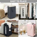 Goodpick Rolling Laundry Basket with Removable Bag