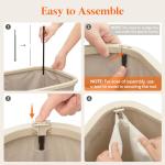 Lifewit 105L Large Laundry Basket with Lid