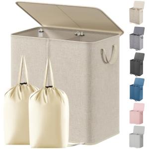 Lifewit Double Laundry Hamper with Removable Bags