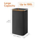 Lifewit 100L Foldable Laundry Basket with Lid