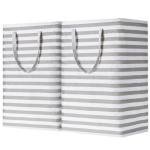 Large Waterproof Laundry Basket - 2-Pack, Grey