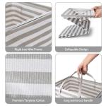 Large Waterproof Laundry Basket - 2-Pack, Grey