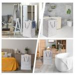 Large Waterproof Laundry Basket - 2-Pack, Grey