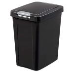 Sterilite 7.5 Gallon TouchTop Wastebasket, Black