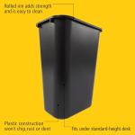 Rubbermaid Stackable 41QT Black Trash Can