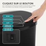 13 Gallon Touchless Trash Can with Lid