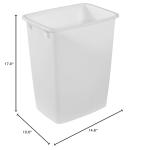 Rubbermaid 9 Gallon Small Trash Can - White