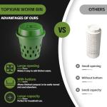 XIAN 2-Pack Inground Worm Compost Bin 8L