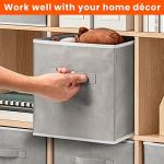 Criusia 11-Inch Heavy Duty Fabric Storage Bins - 8 Pack