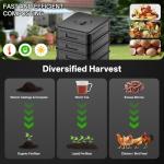 3-Layer Worm Composter Bin for Recycling Waste