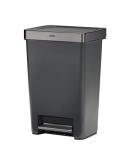 Rubbermaid Step-On Trash Can 12.4 Gallon Charcoal