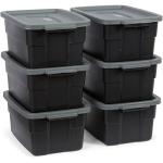 Rubbermaid 6-Pack Heavy Duty 3 Gallon Storage Bins