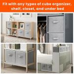 Criusia 11-Inch Heavy Duty Fabric Storage Bins - 8 Pack