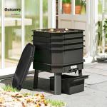 Outsunny 4-Tray Worm Composter Bin for Gardens