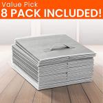 Criusia 11-Inch Heavy Duty Fabric Storage Bins - 8 Pack