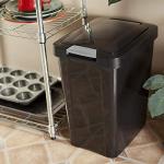Sterilite 7.5 Gallon TouchTop Wastebasket, Black