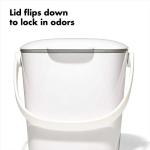 OXO Good Grips Easy-Clean Compost Bin, White