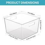Vtopmart 4 Pack Clear Extra Large Storage Bins