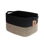 Goodpick Black Woven Storage Basket for Organizing