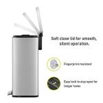 EKO Madison 50L Step Trash Can - Fingerprint Proof