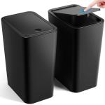 2 Pack 4 Gallon Bathroom Trash Can with Lid