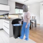 Glad 13 Gallon Step-On Trash Can with Lid