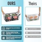 Stackable Metal Wire Baskets for Kitchen Storage