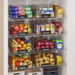 JKsmart XL Stackable Wire Pantry Bins, 4 Pack