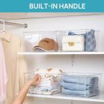 Vtopmart 4 Pack Clear Extra Large Storage Bins