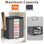 SpaceWhisper 3-Pack 100L Foldable Storage Bags