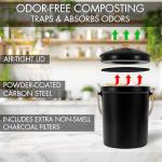 Smell-Proof Kitchen Compost Bin - Easy to Clean
