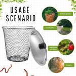 4 Pcs Inground Worm Composter with Lids