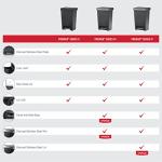 Rubbermaid Step-On Trash Can 12.4 Gallon Charcoal