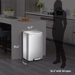 EKO Madison 50L Step Trash Can - Fingerprint Proof