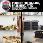 Rubbermaid 6-Pack Heavy Duty 3 Gallon Storage Bins