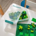 IRIS USA 2 Qt Craft Storage Bins, 6-Pack