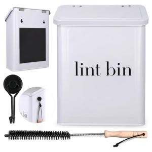 Moda Magnetic Laundry Lint Bin with Hook