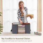 Lifewit 6 Pack 60L Foldable Storage Bins