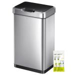 EKO Mirage-T Touchless 50L Stainless Steel Trash Can