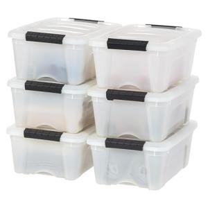 IRIS USA 13 QT Storage Boxes - 6 Pack