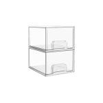 Vtopmart 2 Pack Clear Stackable Storage Bins